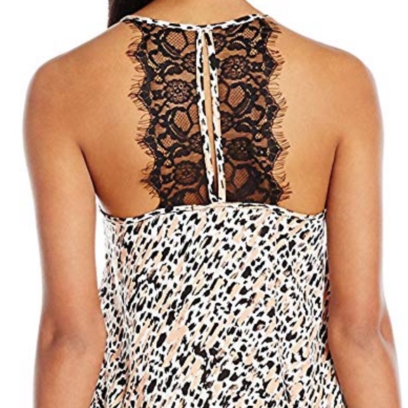 minkpink // lace-back sexy cheetah slip dress - Picture 3 of 3